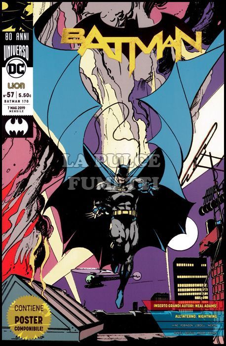 BATMAN #   170 - BATMAN 57 - BATMAN 80 ANNI: GRANDI AUTORI + POSTER